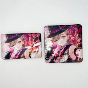 Custom Rectangular & Square Double Flash Badges | 86.2x54mm & 80x80mm | PET Holographic Sandwich | Factory Direct | SF600 HD