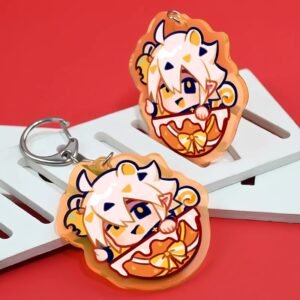 双面透明亚克力钥匙扣